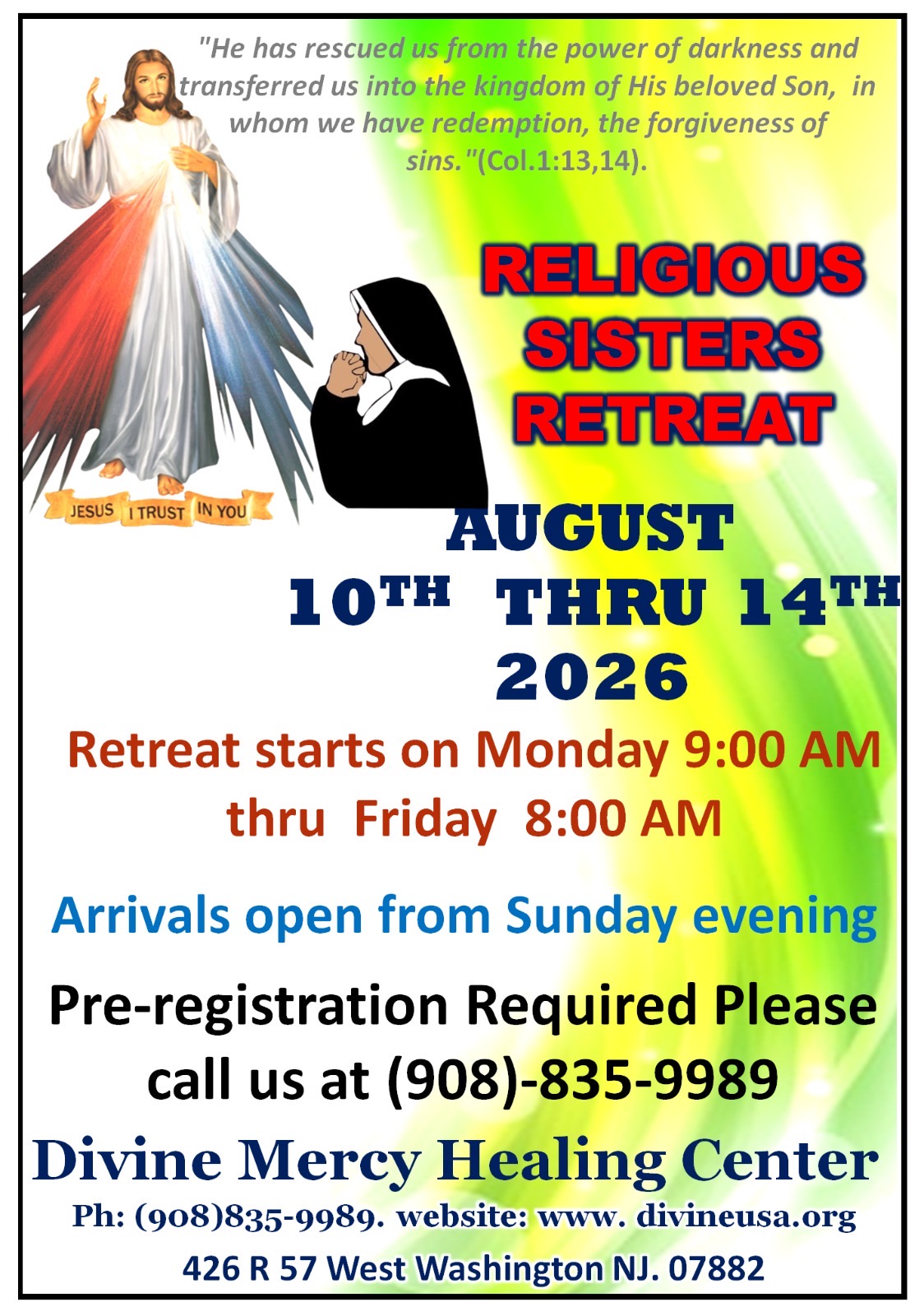 Divine NJ/PA/USA service flyer